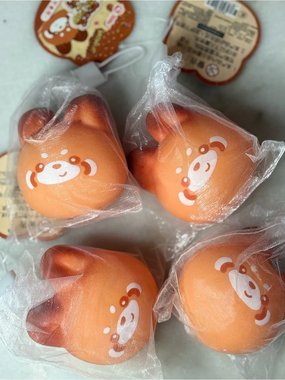 Bundle of 4 authentic red panda squishy. Brand new.